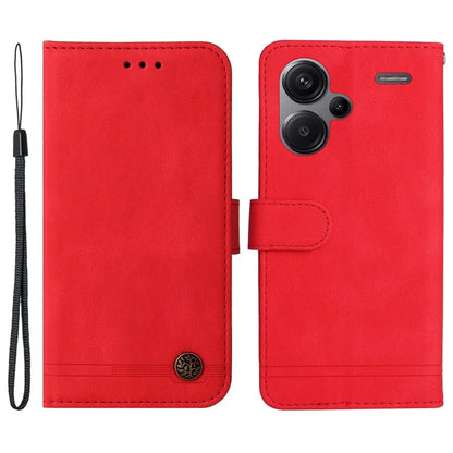 For Xiaomi Redmi Note 13 Pro+ 5G Wallet Case Skin-touch Leather Phone Cover with Strap