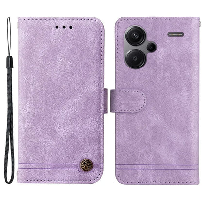 For Xiaomi Redmi Note 13 Pro+ 5G Wallet Case Skin-touch Leather Phone Cover with Strap