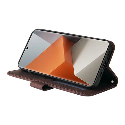 For Xiaomi Redmi Note 13 Pro+ 5G Wallet Case Skin-touch Leather Phone Cover with Strap