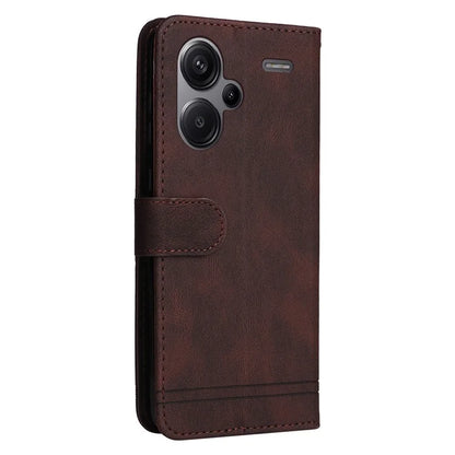 For Xiaomi Redmi Note 13 Pro+ 5G Wallet Case Skin-touch Leather Phone Cover with Strap