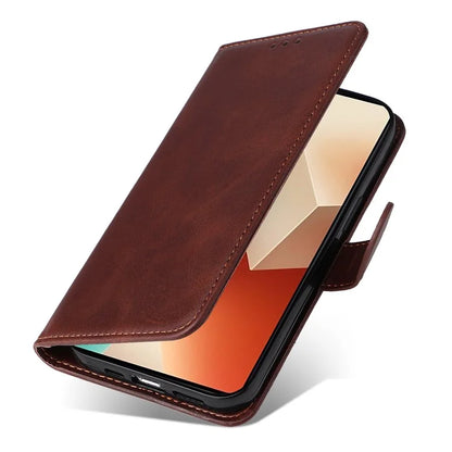 For Xiaomi Redmi Note 13 5G Case Stand Leather Phone Cover Wallet with Strap