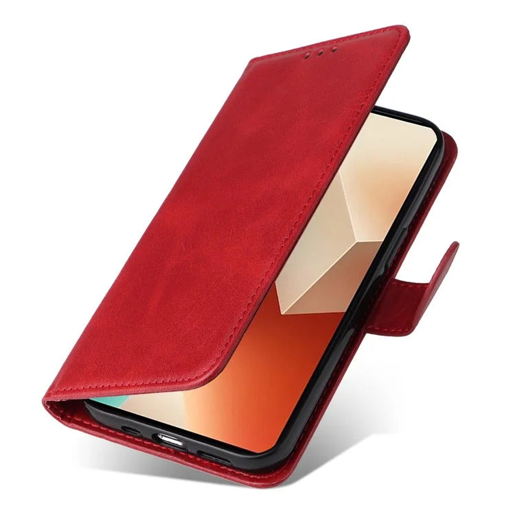 For Xiaomi Redmi Note 13 5G Case Stand Leather Phone Cover Wallet with Strap