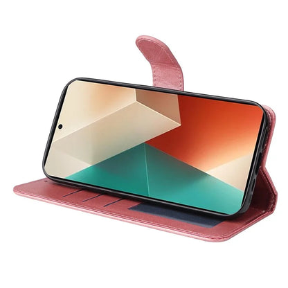 For Xiaomi Redmi Note 13 5G Case Stand Leather Phone Cover Wallet with Strap