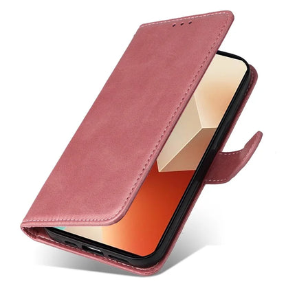 For Xiaomi Redmi Note 13 5G Case Stand Leather Phone Cover Wallet with Strap