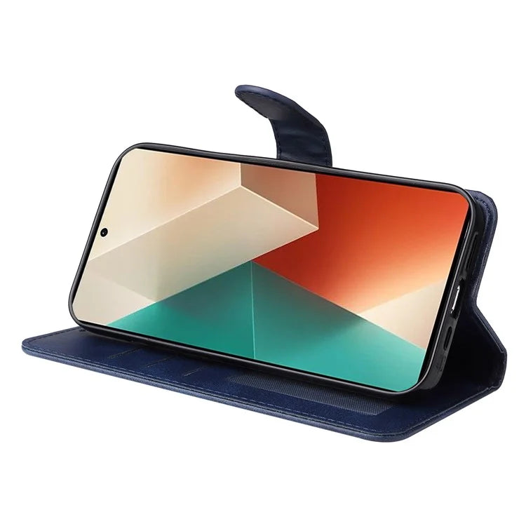 For Xiaomi Redmi Note 13 5G Case Stand Leather Phone Cover Wallet with Strap