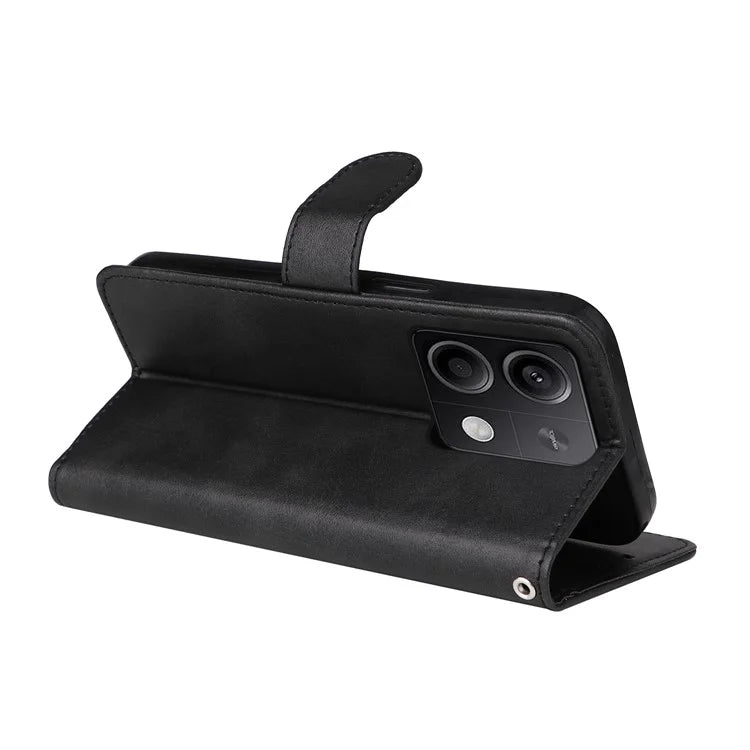 For Xiaomi Redmi Note 13 Pro 5G / Poco X6 5G Case with Strap Leather Phone Cover Wallet Stand