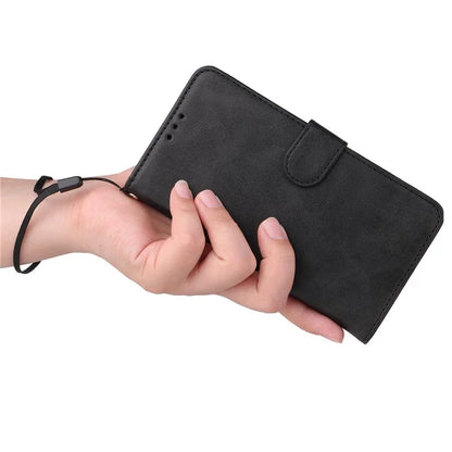 For Xiaomi Redmi Note 13 Pro 5G / Poco X6 5G Case with Strap Leather Phone Cover Wallet Stand