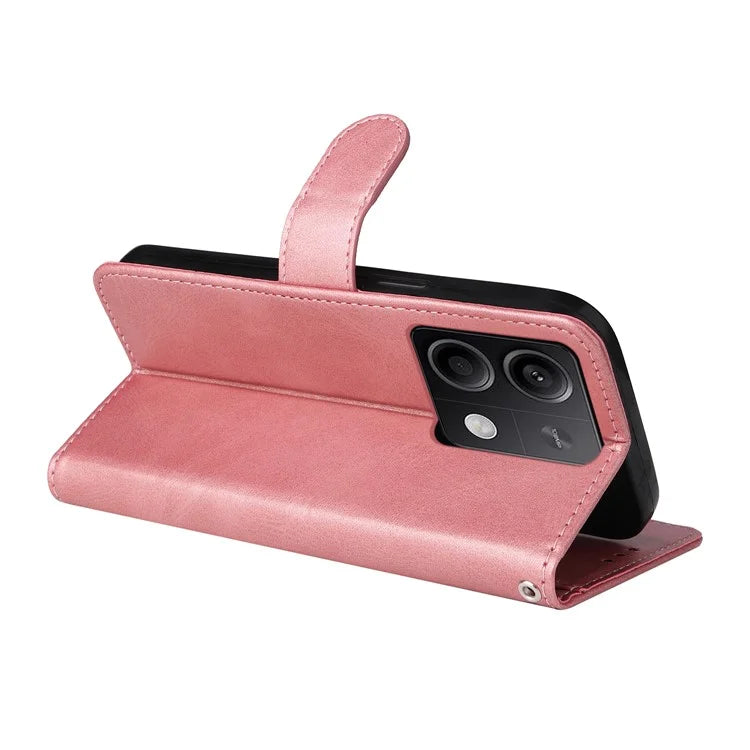 For Xiaomi Redmi Note 13 Pro 5G / Poco X6 5G Case with Strap Leather Phone Cover Wallet Stand