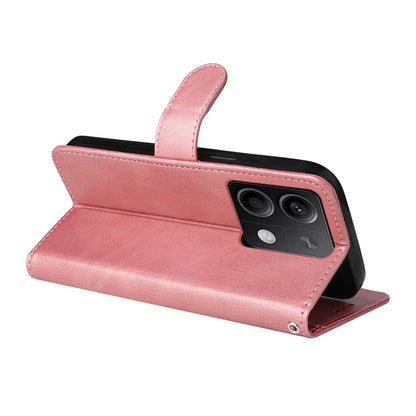 For Xiaomi Redmi Note 13 Pro 5G / Poco X6 5G Case with Strap Leather Phone Cover Wallet Stand