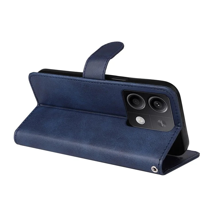 For Xiaomi Redmi Note 13 Pro 5G / Poco X6 5G Case with Strap Leather Phone Cover Wallet Stand