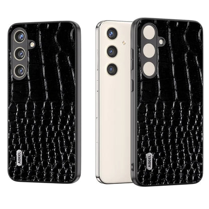 ABEEL For Samsung Galaxy S24 Crocodile Texture Phone Case Camera Protection Cover
