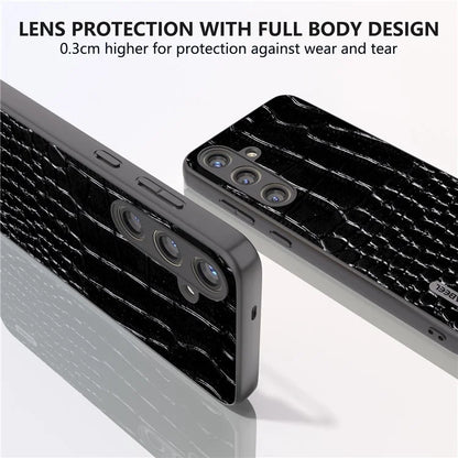 ABEEL For Samsung Galaxy S24 Crocodile Texture Phone Case Camera Protection Cover