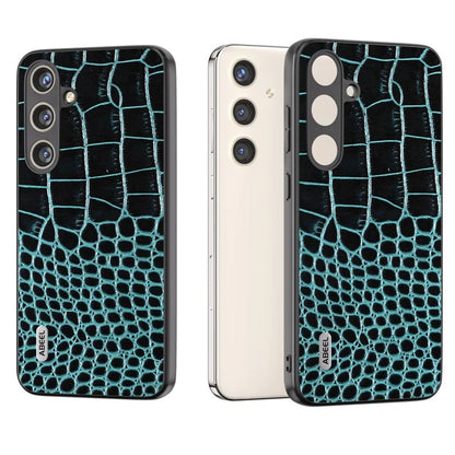 ABEEL For Samsung Galaxy S24 Crocodile Texture Phone Case Camera Protection Cover