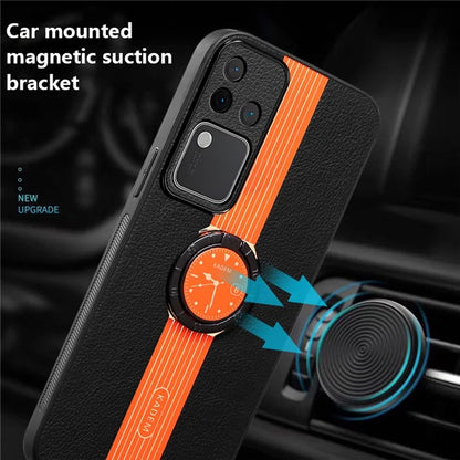 KADEM For vivo S18 Pro 5G Ring Kickstand Cover Watch Pattern Cell Phone Case