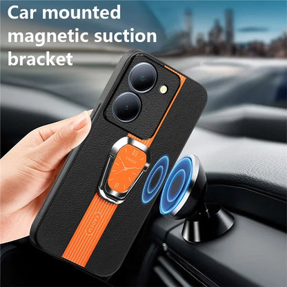 KADEM Kickstand Shell for vivo Y100i 5G Electroplating Cell Phone Back Case