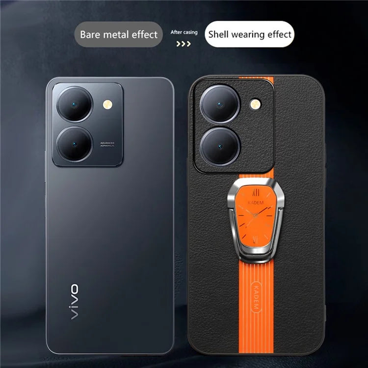 KADEM Kickstand Shell for vivo Y100i 5G Electroplating Cell Phone Back Case