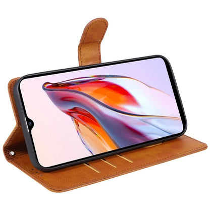 Leather Phone Shell for Xiaomi 14 Case Magnetic Clasp Calf Texture Wallet Stand Phone Cover