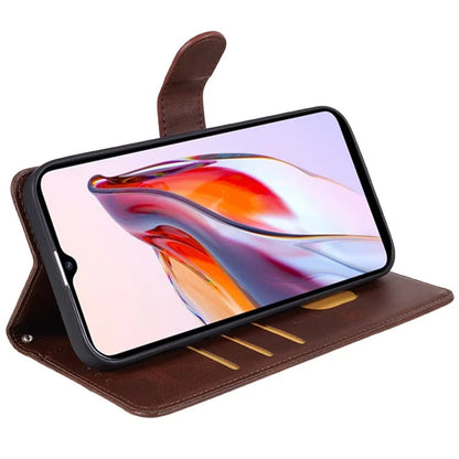 PU Leather Case for Xiaomi 14 Pro Phone Shell Anti-drop Magnetic Clasp Card Holder Cover