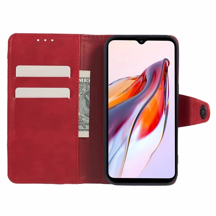 For Xiaomi 14 Magnetic Phone Case Splicing PU Leather Crazy Horse Texture Stand Cover