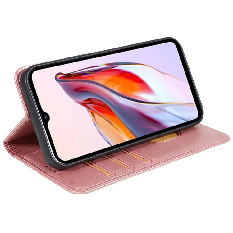 For Xiaomi 14 Pro Case Leather Calf Texture Phone Guard Cover with Super Magnet Closure