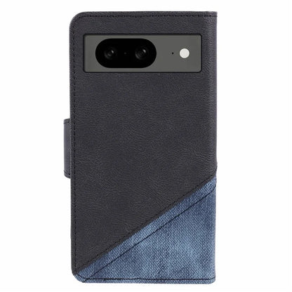 For Google Pixel 8 Case Splicing PU Leather Drop-proof Card Slots Phone Guard Cover