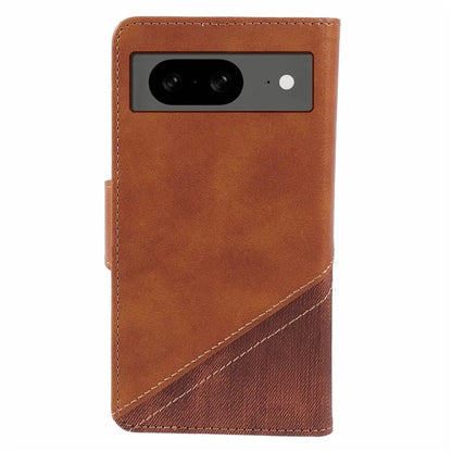 For Google Pixel 8 Case Splicing PU Leather Drop-proof Card Slots Phone Guard Cover