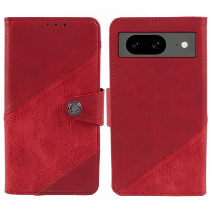 For Google Pixel 8 Case Splicing PU Leather Drop-proof Card Slots Phone Guard Cover