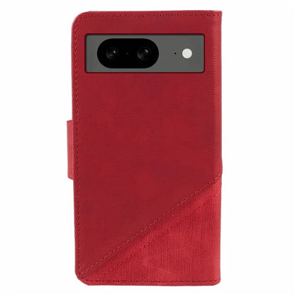 For Google Pixel 8 Case Splicing PU Leather Drop-proof Card Slots Phone Guard Cover