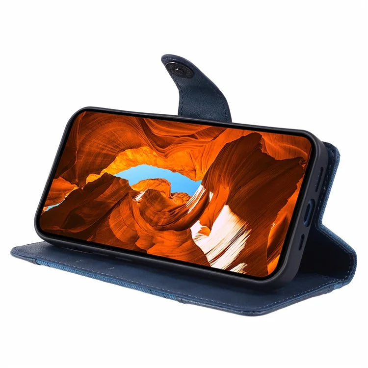 For Google Pixel 8 Case Splicing PU Leather Drop-proof Card Slots Phone Guard Cover