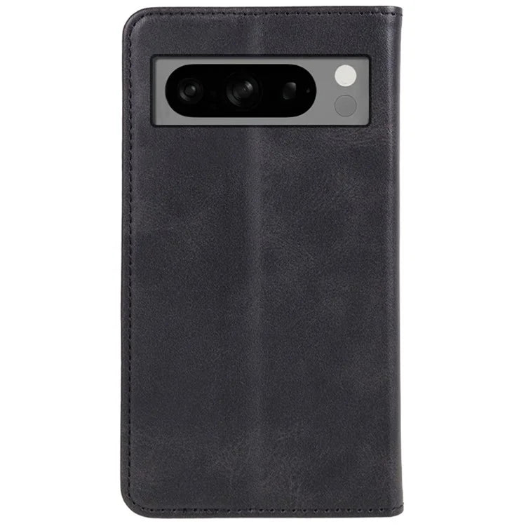 PU Leather Case for Google Pixel 8 Pro Shell Magnetic Calf Texture Phone Wallet Cover