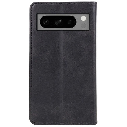 PU Leather Case for Google Pixel 8 Pro Shell Magnetic Calf Texture Phone Wallet Cover