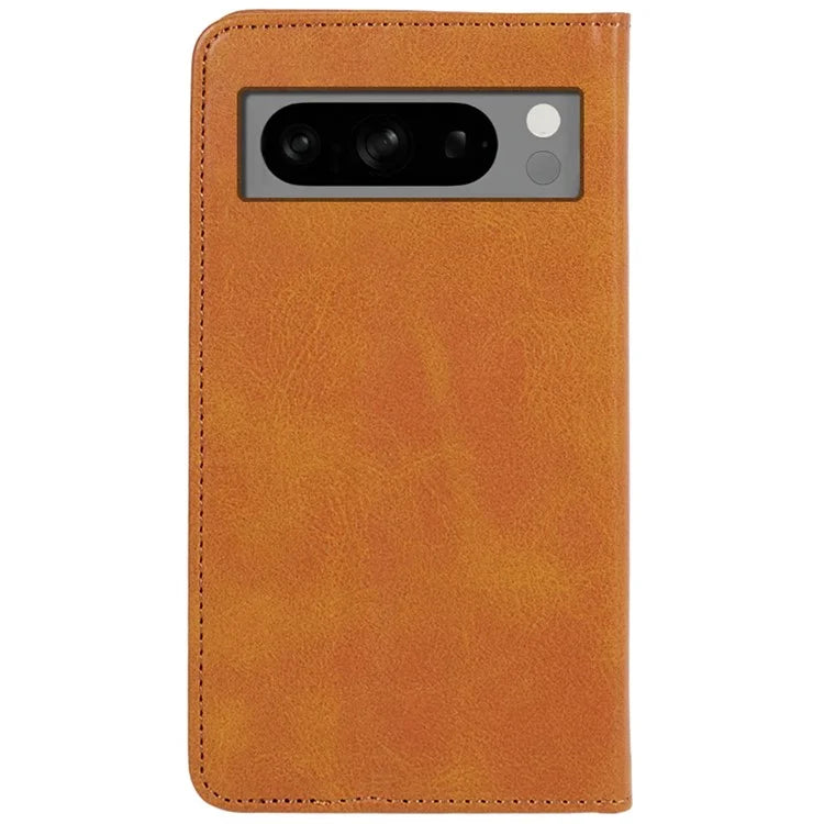 PU Leather Case for Google Pixel 8 Pro Shell Magnetic Calf Texture Phone Wallet Cover