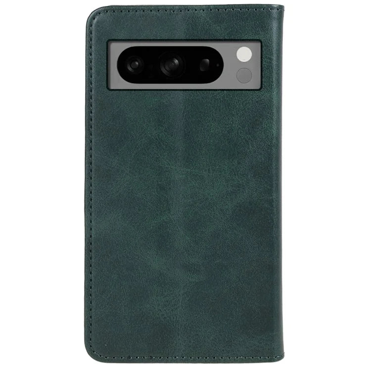 PU Leather Case for Google Pixel 8 Pro Shell Magnetic Calf Texture Phone Wallet Cover