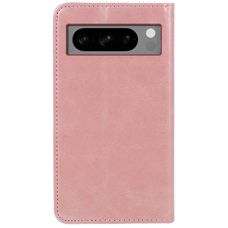 PU Leather Case for Google Pixel 8 Pro Shell Magnetic Calf Texture Phone Wallet Cover