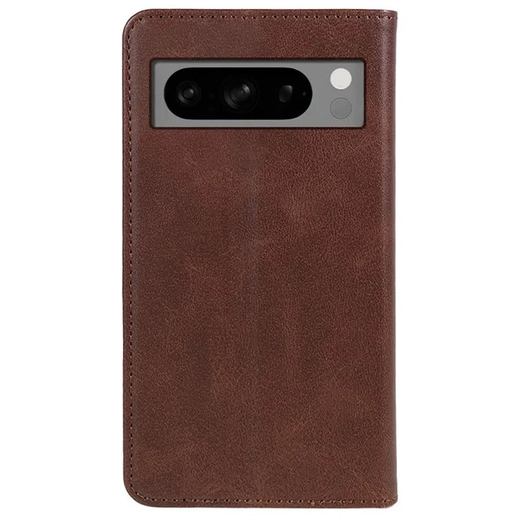PU Leather Case for Google Pixel 8 Pro Shell Magnetic Calf Texture Phone Wallet Cover