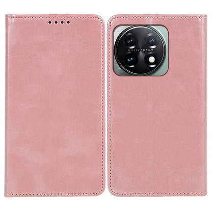 For OnePlus 11 5G Cell Phone Case Magnetic Calf Texture PU Leather+TPU Shell