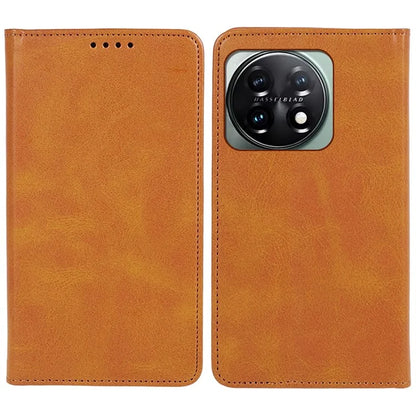 For OnePlus 11 5G Cell Phone Case Magnetic Calf Texture PU Leather+TPU Shell
