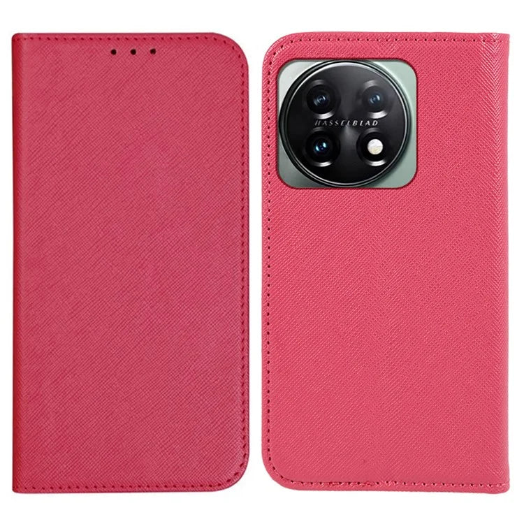 For OnePlus 11 5G Cell Phone Case Support Stand Magnetic Closing PU Leather Shockproof Shell