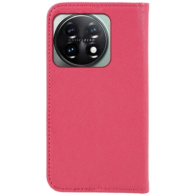 For OnePlus 11 5G Cell Phone Case Support Stand Magnetic Closing PU Leather Shockproof Shell