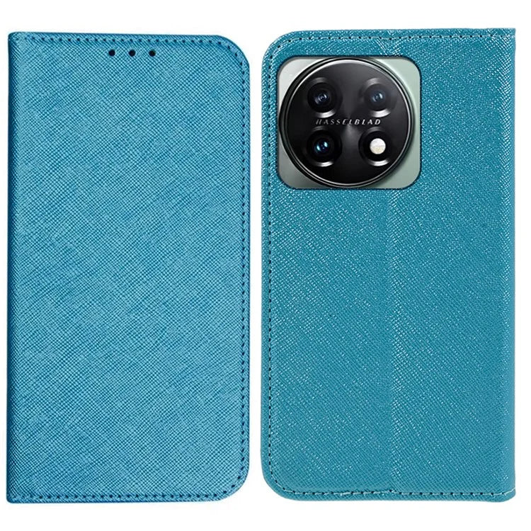 For OnePlus 11 5G Cell Phone Case Support Stand Magnetic Closing PU Leather Shockproof Shell