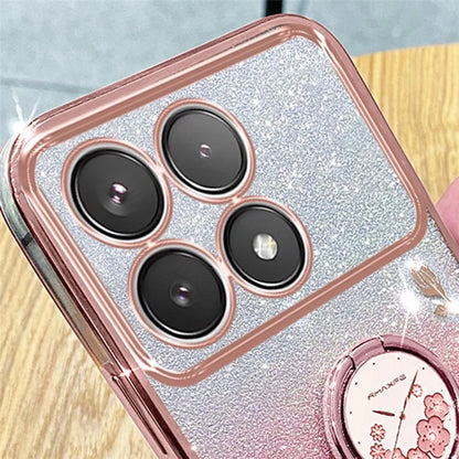 KADEM For Xiaomi Redmi K70 5G / K70 Pro 5G Ring Kickstand Cell Phone Case Glitter TPU Cover