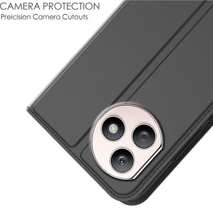 For Honor X50i+ 5G Card Holder PU Leather Case Anti-Scratch Phone Shell