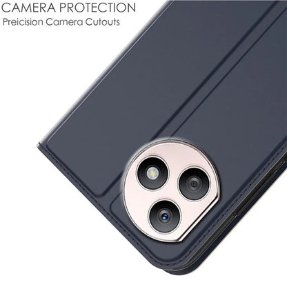 For Honor X50i+ 5G Card Holder PU Leather Case Anti-Scratch Phone Shell