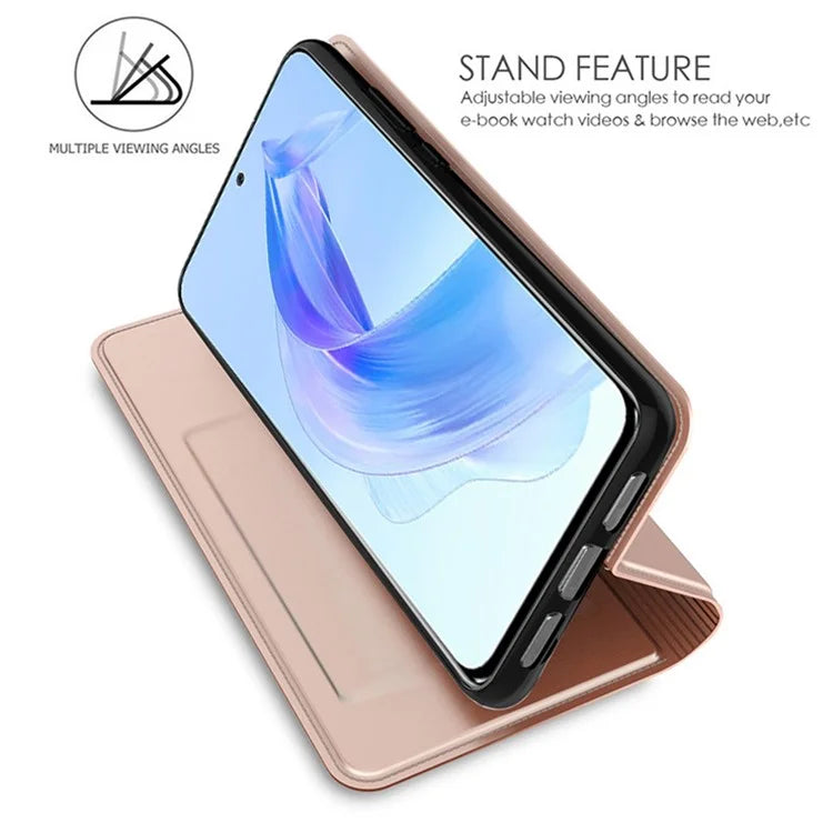For Honor X50i+ 5G Card Holder PU Leather Case Anti-Scratch Phone Shell