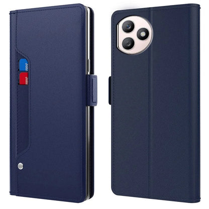 For Honor X50i+ 5G Cases Built-in Mirror PU Leather Stand Phone Shell
