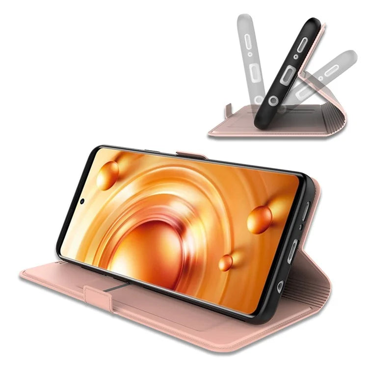 For Xiaomi Redmi 13C 4G / Poco C65 4G Case Drop-proof PU Leather Flip Stand Phone Guard Cover