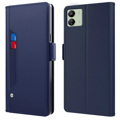 For Xiaomi Redmi 13C 4G / Poco C65 4G Phone Cases Mirror PU Leather Stand Magnetic Cover