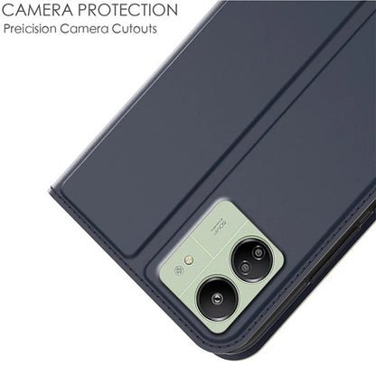 For Xiaomi Redmi 13C 4G / Poco C65 4G Case Card Holder PU Leather Magnetic Phone Cover