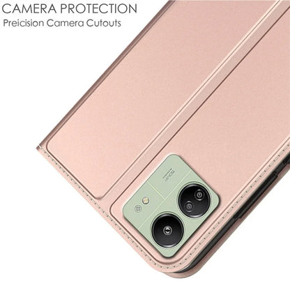 For Xiaomi Redmi 13C 4G / Poco C65 4G Case Card Holder PU Leather Magnetic Phone Cover