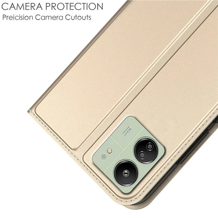For Xiaomi Redmi 13C 4G / Poco C65 4G Case Card Holder PU Leather Magnetic Phone Cover